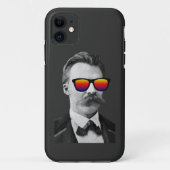 Cool Nietzsche met zonnebril Case-Mate iPhone Case (Achterkant)