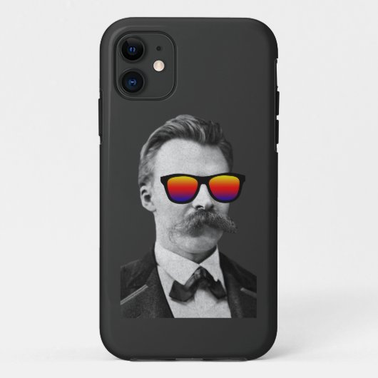Cool Nietzsche met zonnebril Case-Mate iPhone Case (Achterkant)
