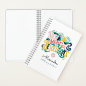 Cool Nieuwjaar Resoluties Pastel Kleurverf Typo Notitieboek (Binnen)