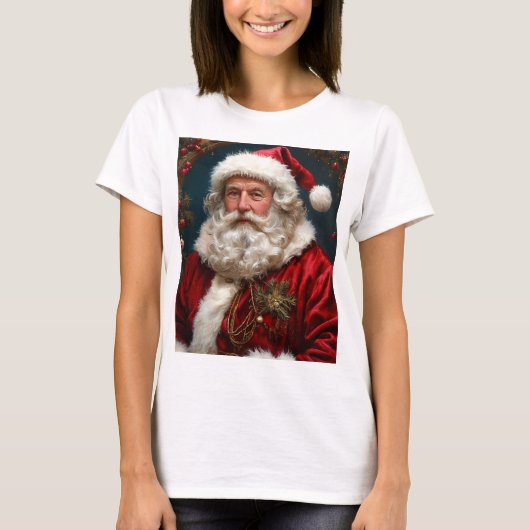 Cool Nieuwjaar T-shirt Kerstman (Voorkant)