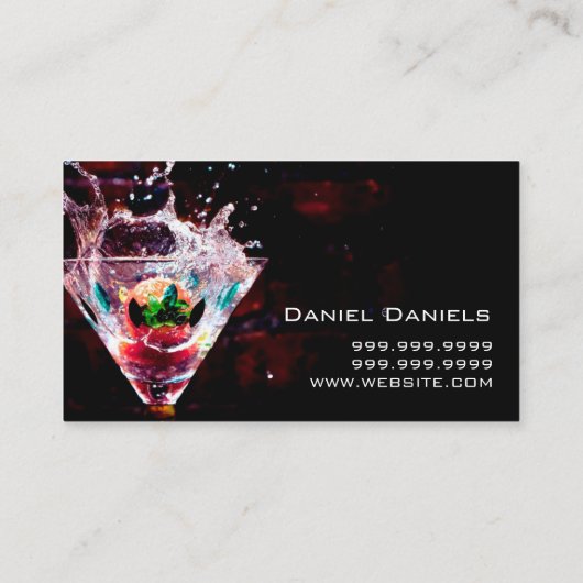 Cool Night Club Dancing Bar Nightlife Business Bus Visitekaartje (Achterkant)