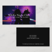 Cool Night Club Dancing Bar Nightlife Business Visitekaartje (Voorkant / Achterkant)