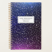Cool Night Sky Constellations Gepersonaliseerd Planner (Voorkant)