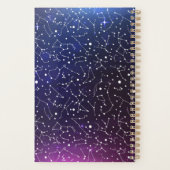 Cool Night Sky Constellations Gepersonaliseerd Planner (Achterkant)