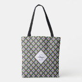 Cool Nine-Patch Quilt Pattern-Canvas tas (Achterkant)