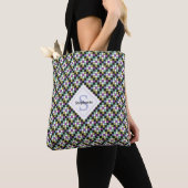 Cool Nine-Patch Quilt Pattern-Canvas tas (Dichtbij)