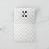 Cool Nine-Patch Quilt Pattern Note Kaart (Binnen)