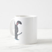 Cool Ninja Bunny-kostuum voor grappige Samurai Pas Koffiemok (Voorkant links)