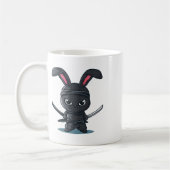 Cool Ninja Bunny-kostuum voor grappige Samurai Pas Koffiemok (Links)
