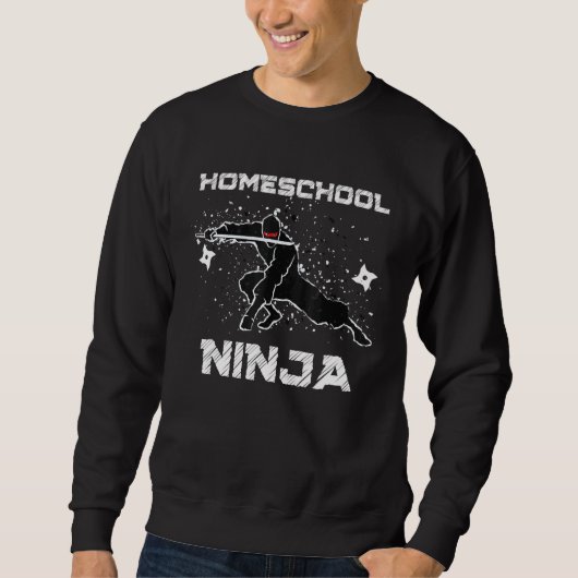 Cool Ninja Homeschool mama Multitasking papa Team  Trui (Voorkant)