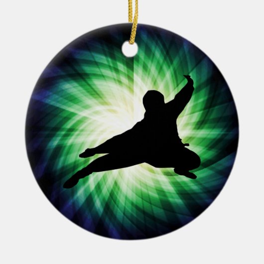 Cool Ninja Keramisch Ornament (Voorkant)