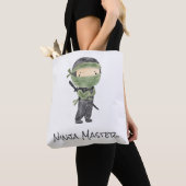 Cool Ninja Kinder  Genderneutraal ontwerp Tote Bag (Dichtbij)