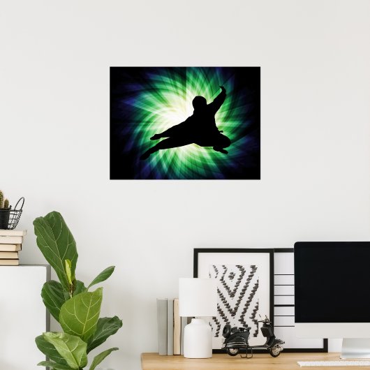 Cool Ninja Poster (Thuiskantoor)