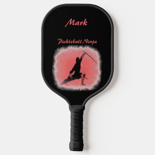 Cool Ninja Warrior Pickleball Paddle (Achterkant)