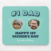 Cool No.1 Papa Aangepaste Foto Eerste Vaderdag