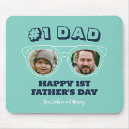 Cool No.1 Papa Aangepaste Foto Eerste Vaderdag Muismat