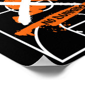 Cool No Dunking basketbal ontwerp Poster (Hoek)