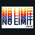 Cool No Limit Live Play-Pop Poster<br><div class="desc">Geen limiet. Geen regels. Veel plezier. Maak van je leven het leven dat je wilt leven en geloof in de keuze die je maakt. De ingewikkelde stroom van kleuren en lijnen kwam op het ontwerp creëer funky unieke patronen omhoog.</div>