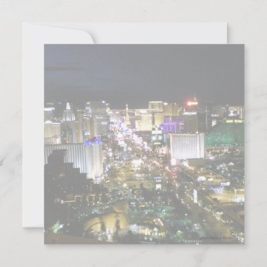 Cool nodigt uit voor Las Vegas Bachelorette Kaart (Achterkant)