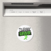 Cool Non-Hodgkin lymfoom Survivor Magneet (Insitu (Vaatwasser))