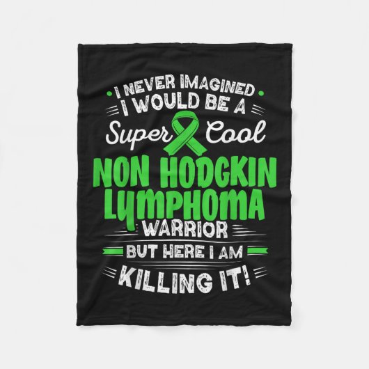 Cool Non Hodgkin Lymphoma Warrior Non Hodgkin Lymp Fleece Deken (Voorkant)