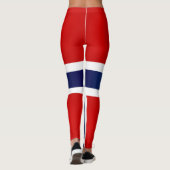 Cool Norway Flag Mode Leggings (Achterkant)