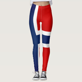 Cool Norway Flag Mode Leggings
