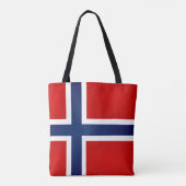 Cool Norway Flag Mode Tote Bag (Achterkant)