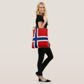 Cool Norway Flag Mode Tote Bag (Op model)