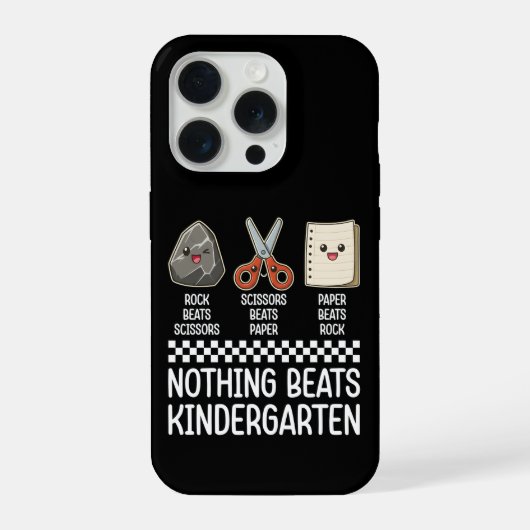 Cool Nothing Beats Kindergarten Elementary School  iPhone Hoesje (Achterkant)