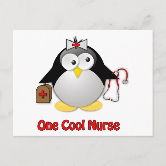 Cool Nurse Briefkaart (Voorkant)