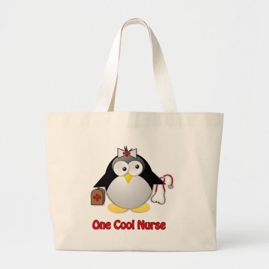 Cool Nurse Grote Tote Bag (Voorkant)