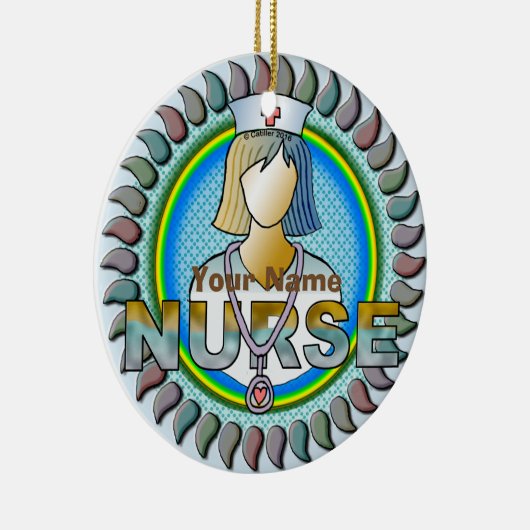 Cool Nurse Keramisch Ornament (Rechts)