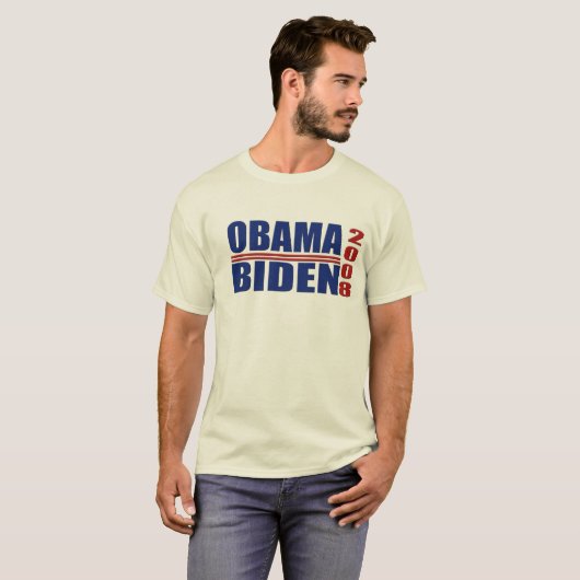 Cool Obama Biden 2008 T-shirt (Voorkant volledig)