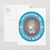 Cool Obstetricians Club Briefkaart (Voorkant / Achterkant)