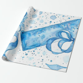 Cool Ocean Blue Gift Labels Cadeaupapier