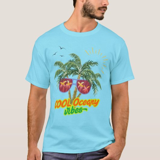 Cool Oceany Vibes T-shirt (Voorkant)