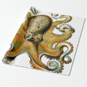 Cool  Octopus Cadeaupapier (Uitgerold)