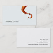 Cool Octopus Tentacles Science Fiction Writer Visitekaartje (Voorkant / Achterkant)