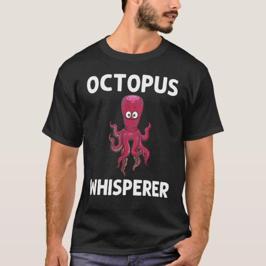 Cool octopus voor mannen Biologie van het leven in T-shirt (Voorkant)
