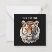 Cool oerwoud tijgerliefhebbers tekst toevoegen notitiekaartje (Voorkant)