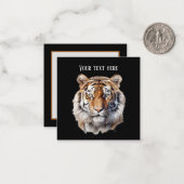 Cool oerwoud tijgerliefhebbers tekst toevoegen notitiekaartje (Voorkant / Achterkant in situ)