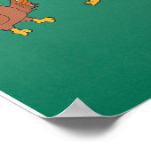 Cool Oh Snap! Grappig Turkije met aardebedekking T Poster (Hoek)