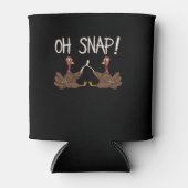 Cool Oh Snap! _ Grappig Turkije met Wishbone Thank Blikjeskoeler (Voorkant)