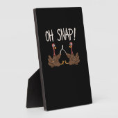 Cool Oh Snap! _ Grappig Turkije met Wishbone Thank Fotoplaat (Zijkant)