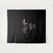 Cool Oh Snap! _ Grappig Turkije met Wishbone Thank Wandkleed (Voorkant (horizontaal))