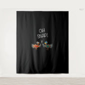 Cool Oh Snap! _ Grappig Turkije met Wishbone Thank Wandkleed (Voorkant)