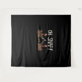 Cool Oh Snap! _ Grappig Turkije met Wishbone Thank Wandkleed (Voorkant (horizontaal))