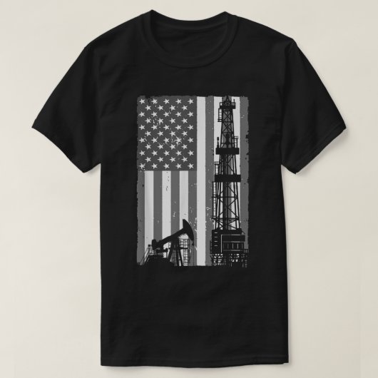 Cool Oil Field Art for Men Oilfield Driling T-shirt (Design voorkant)