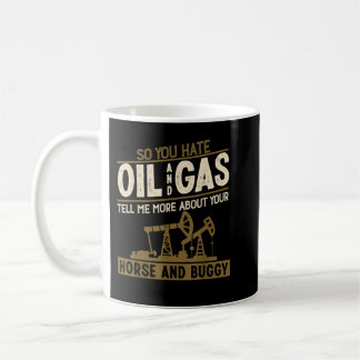 Cool Oilfield Art Mannen Vrouwen Roghnek Olie Rig Koffiemok